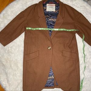 Sz Small Anthropologie Cartonnier Wool Oversized Blazer